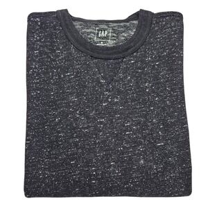 GAP Men Speckled Long Sleeve Crewneck Casual Pullover Shirt Size M
